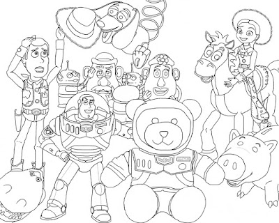 Desenhos para Colorir do Toy Story – Imagens para Imprimir e pintar