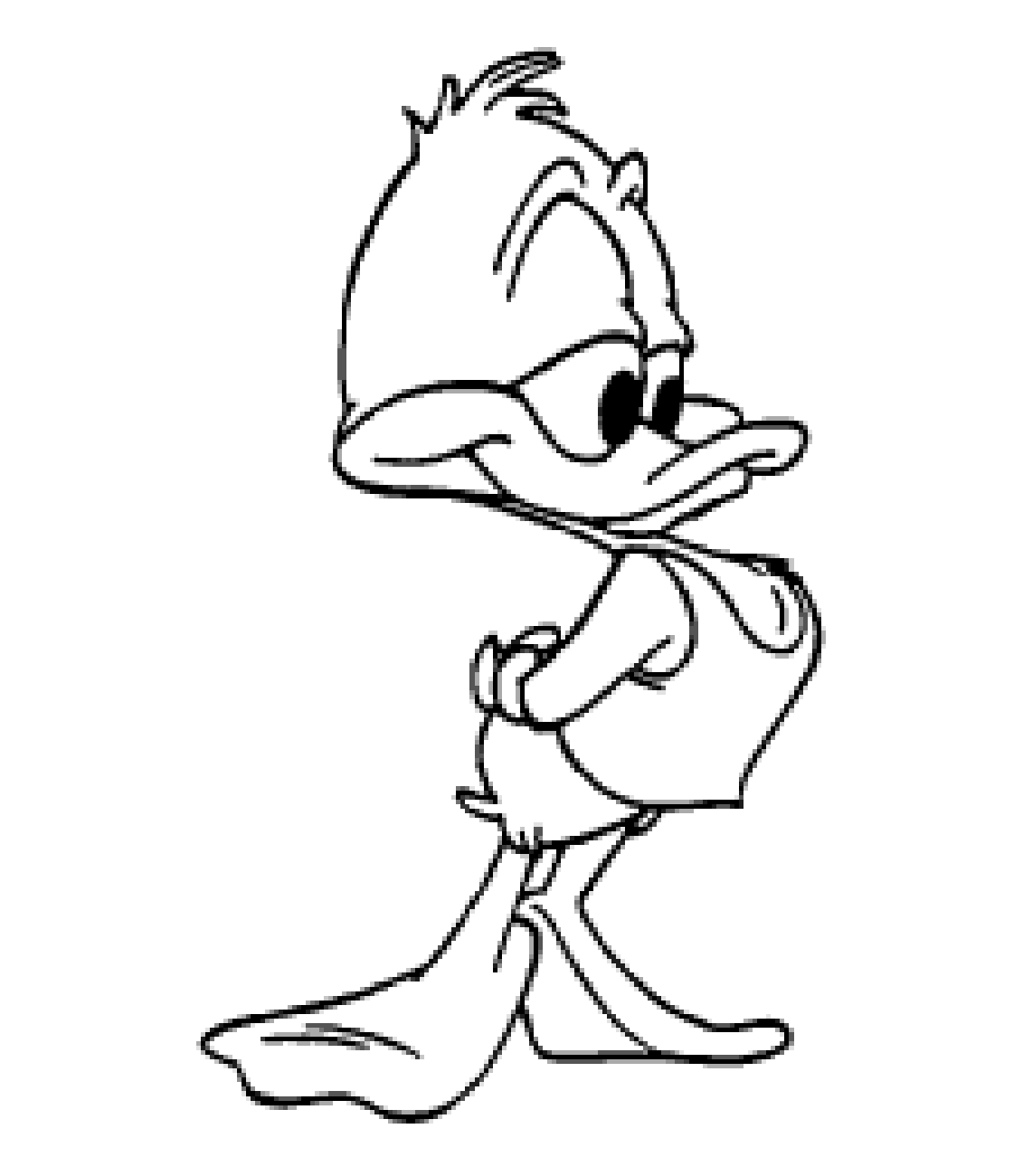 Download Free Printable Disney Animal Plucky Duck Coloring Pages