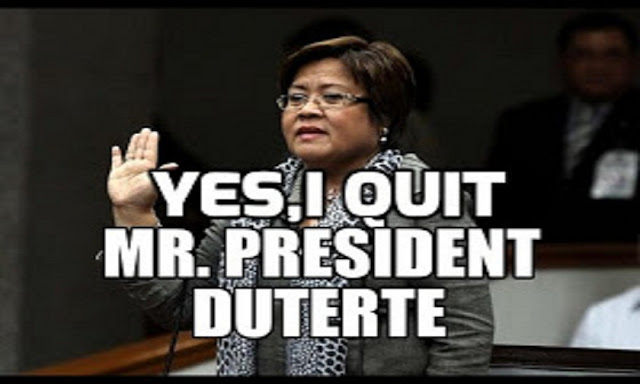 CLICK PICTURE TO VOTE : SEN. DE LIMA WILL RESIGN! YES OR DEFINITELY YES? VOTE NOW