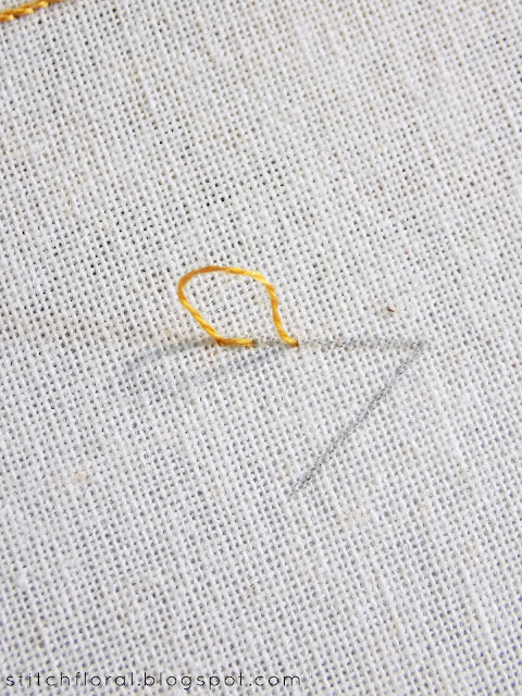 Stem stitch crash course, stem stitch tips