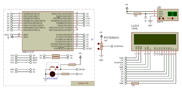    Pada kesempatan kali ini kita akan membahas tentang tutorial menggunakan   sensor suhu  Tutorial Menggunakan Sensor DHT11 dan Tampilan LCD 16x2 dengan Arduino