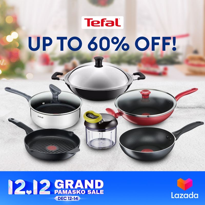 Get Tefal Cookware For Up To 60% Off On Shopee and Lazada