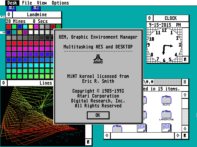 Captura interfaz GEM del Atari ST