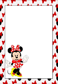 Minnie Free Printable Invitations, Labels or Cards.