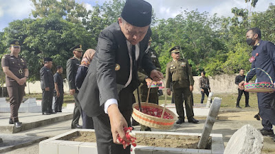 Bertindak Sebagai Irup Pada Upacara Kesaktian Pancasila, Ini Pesan Bupati Enos