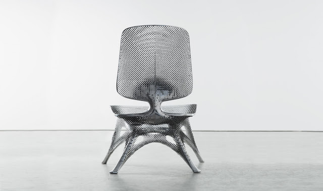 Aluminimum 3D-Printed Chair