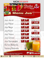 Contoh Desain List Menu / Buku Menu/ Daftar Menu Caffe Bakso MAroon | Percetakan Murah Tanjungbalai