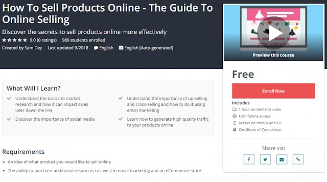 [100% Free] How To Sell Products Online - The Guide To Online Selling