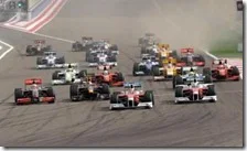 La partenza del gran premio del Bahrain 2009