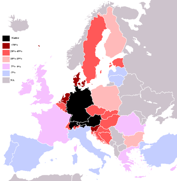 german language: What countries is it they spoken in?