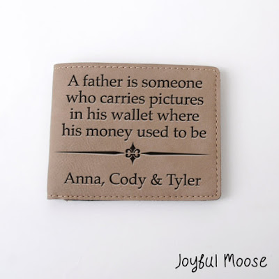 Father's Day Gift - Personalized Leather Wallet from Etsy