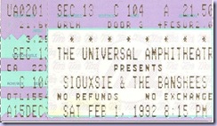 1992 02.01 Siouxsie and the Banshees Universal Amphitheatre