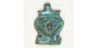 Scarab of Hathor - faience.  Image provided by Art Institute of Chicago under CC0