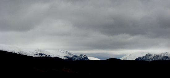 Snow slathered Cairngorms