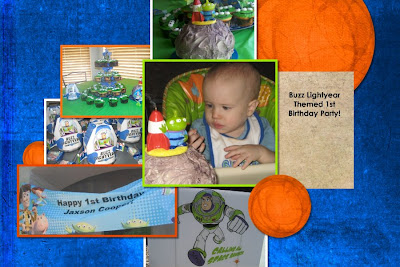 Buzz Lightyear Birthday Party on Blue Skies   Mud Pies  Buzz Lightyear   Toy Story 3 Birthday Party