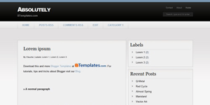 Blogger Template Absolutely