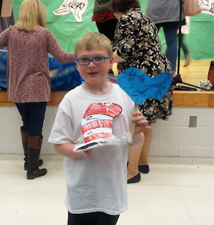 Noah with his Dr. Seuss hat