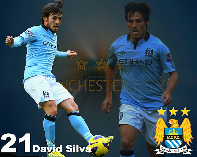 top player, the best player soccer David Silva Manchester City New Wallpaper