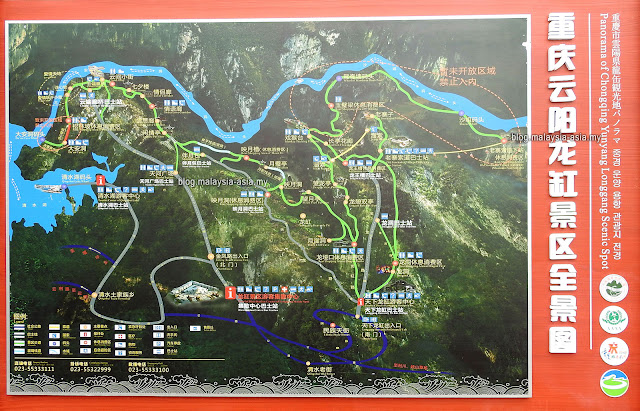 Yunyang Longgang Scenic Spot Map