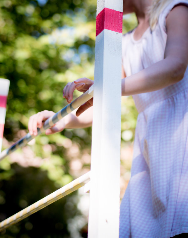 Hindernis / Hürden für Kinder selber bauen