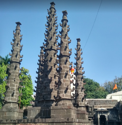 deep-malas in Mahalaxmi temple premises - Kolhapur