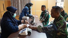  Kodim Pekalongan Gelar Pemeriksaan Kesehatan Gratis bagi Anggotanya