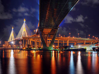 Bangkok Bridge Architecture HD Wallpaper
