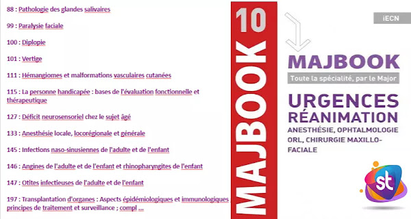 MajBook Urgences Réanimation ORL Ophtalmologie Maxillo-faciale