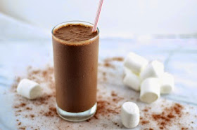 picture of raw vegan frozen hot chocolate