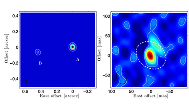 High resolution images of Mira A and B with ALMA (Source: Vlemmings, et al, arXiv:1503.07647v2)