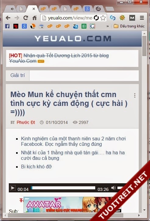 Share Theme Wordpress YeuAlo.Com V3