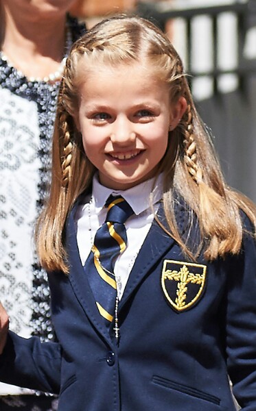 King Felipe VI of Spain, Queen Letizia of Spain, King Juan Carlos of Spain, Queen Sofia of Spain and Princess Leonor of Spain and Princess Sofia of Spain 