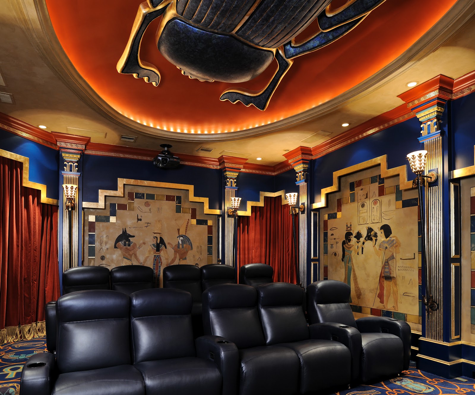 Art Deco Movie Theater Themed Room