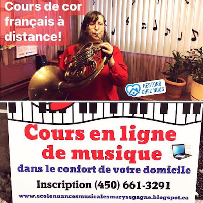 Cours de cor français à distance