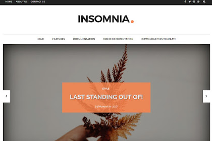 Insomnia Blogger Template Premium Free Download