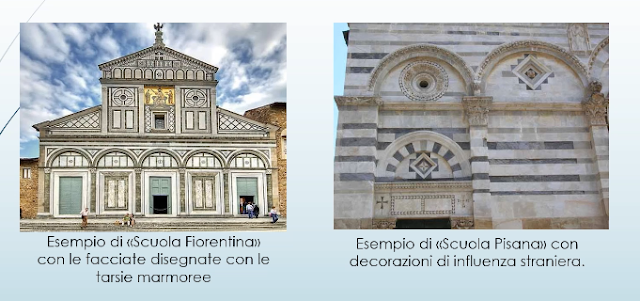 Storia dell'arte architettura romanico toscano fiorentino pisano