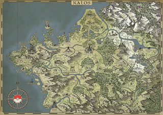 Kalos Pokemon Map