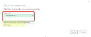 Power Query: Text.Combine para unir datos de distintas filas