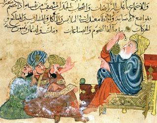 Aristóteles en una ilustración árabe