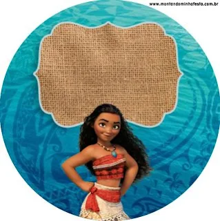 Lovely Moana Free Printable Wrappers and Toppers for Cupcakes.