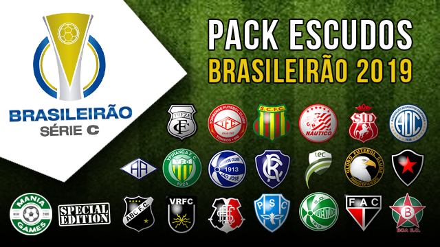 Pack Escudos Brasileirão Série C 2019 | WE10 / PES6