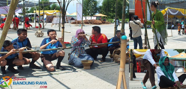 Meriahnya Festival Kaulinan Urang Lembur di Area Gedong Sabilulungan