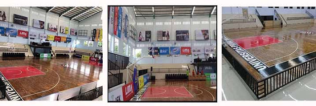 lantai kayu basket unpri medan