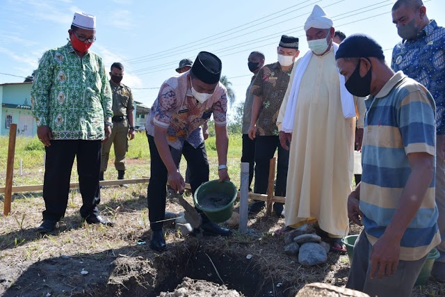 Bupati Sergai Tepati Janji Bantu Pembangunan Rumah Suluk Tarekat Naqsabandiyah
