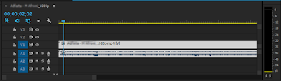 Drop ke audio timeline untuk memasukan effect pada audio.