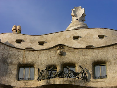 Casa Milà designed by Gaudí in Barcelona