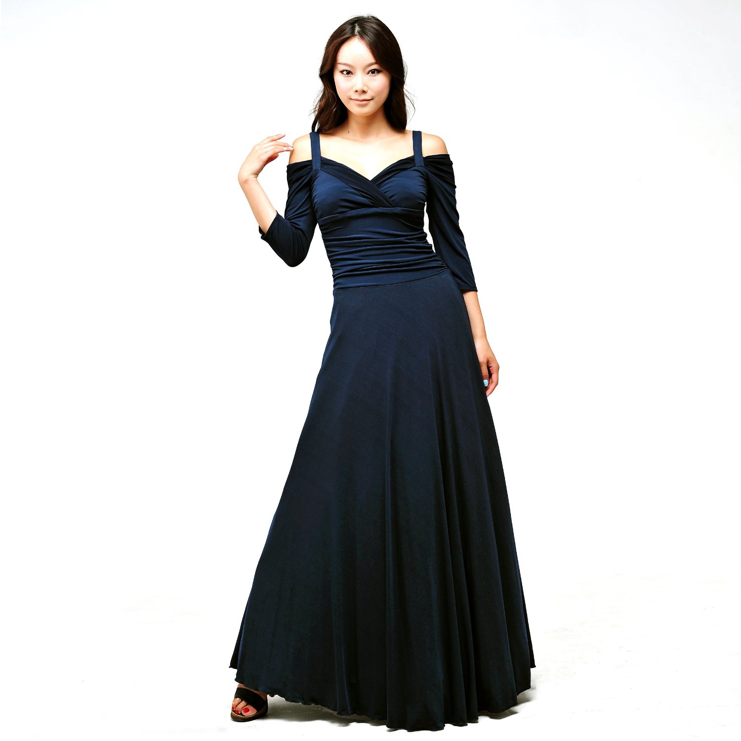 Evanese Women's Elegant Long Sleeve Evening Dresses