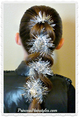 Decorated Pull Through Braids! 3 Holiday Hairstyle Ideas 