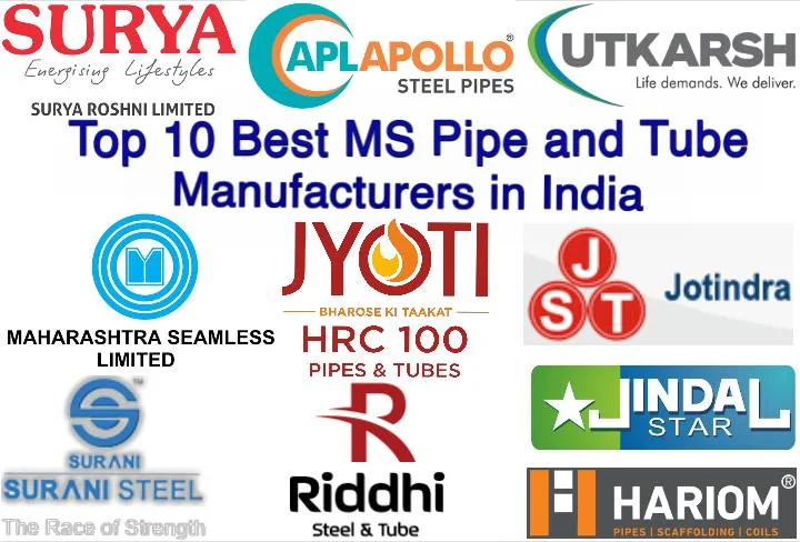 Top 10 MS Pipe Manufacturers in India