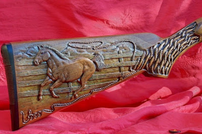 gunstock art from carving dreams in wood